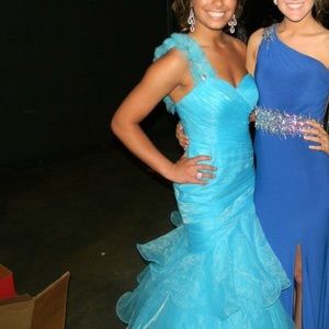 Blue prom dress